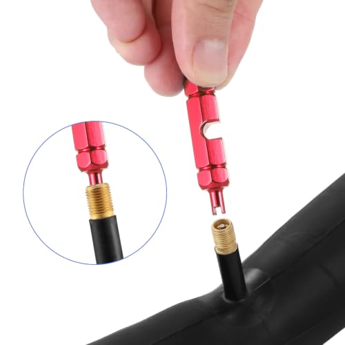 Valve Core Repair Tool Set - 2 Pcs, Red Valve Core Remover