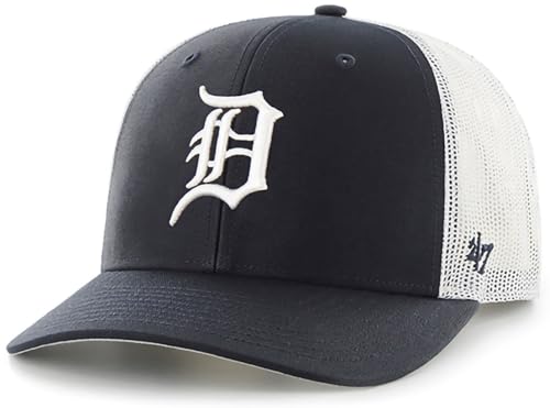47 MLB Detroit Tigers Navy Mesh Trucker Snapback Hat - Adult One Size