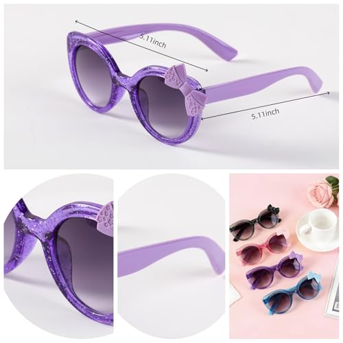 Heart Shaped Sunglasses - 4 Pack in Black, Pink, Purple, Blue