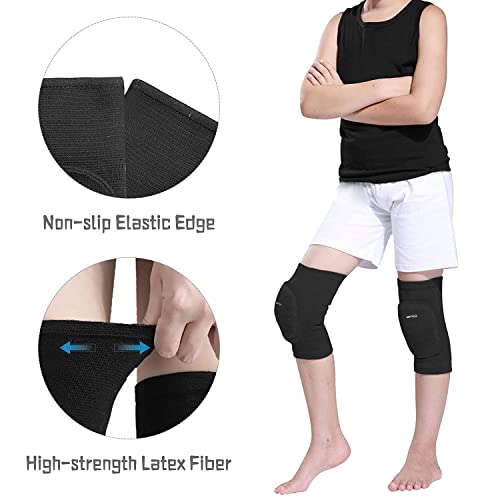 ON TYZZ Kids Knee Pads Black Large Breathable Sport Protective Gear