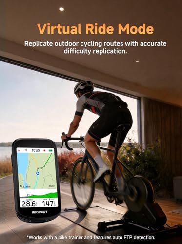 GPS Bike Computer with 3.3'' Touchscreen & Voice Navigation