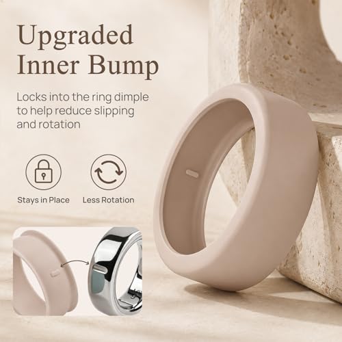 10 Pack Ultra-Thin Silicone Covers for Oura Ring Gen 3/4 - M