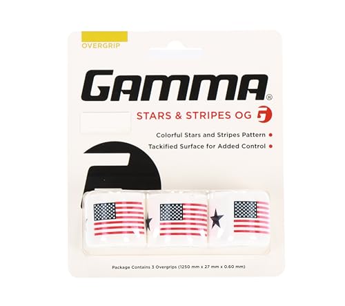 Tennis Racket Overgrip Tape - Absorbent & Tacky - Stars & Stripes