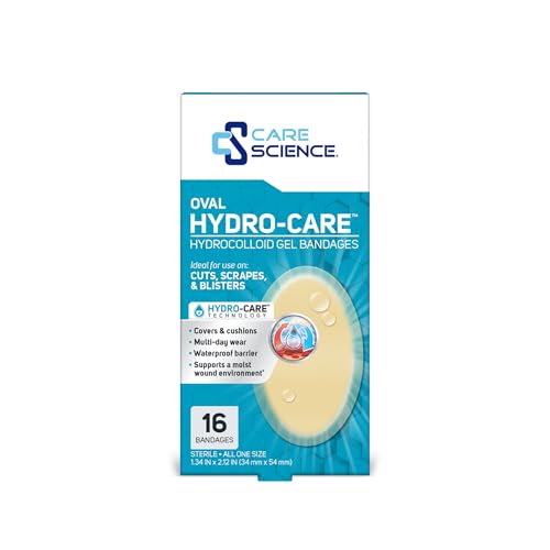 Hydrocolloid Gel Bandages for Heels - Oval, 16 Count
