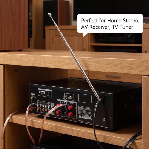 Telescopic 8-Section Radio Antenna Replacement - 2-Pack