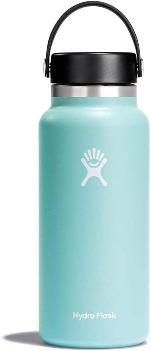Hydro Flask 32 Oz Wide Mouth Water Bottle - Flexible Cap for Easy Drinking & Hydration