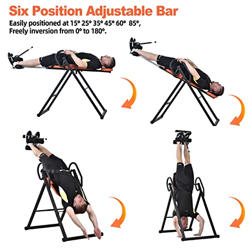 Inversion Table for Back Pain Relief - 350 lbs Capacity