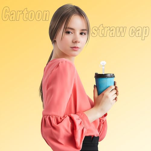 Cloud Shape Straw Covers - 2 Pack Silicone Toppers for 14oz-40oz Tumblers
