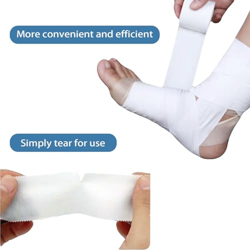 Athletic Tape - White Sports Tape 1.5 Inch x 30 Feet, 3 Rolls
