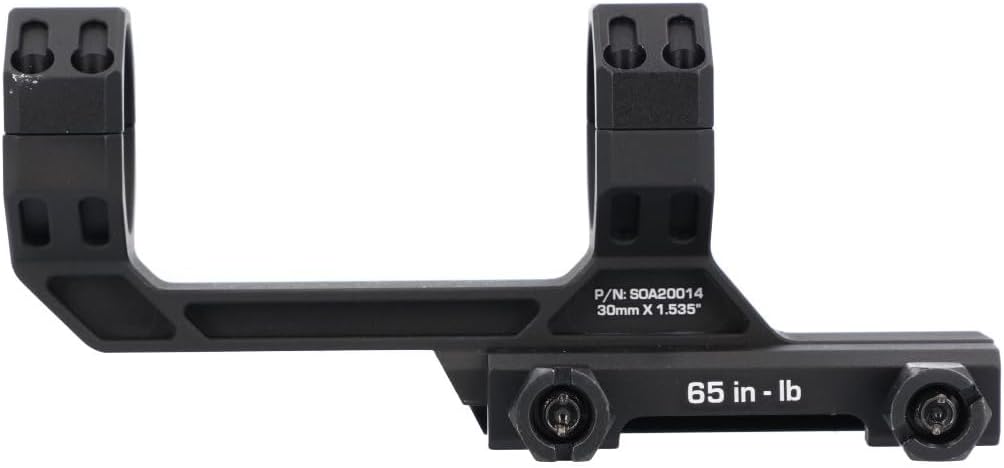 Sig Sauer Alpha MSR Scope Ring Mount - Durable 7075-T6 Aluminum | 1.535" Height, 0 MOA Cant