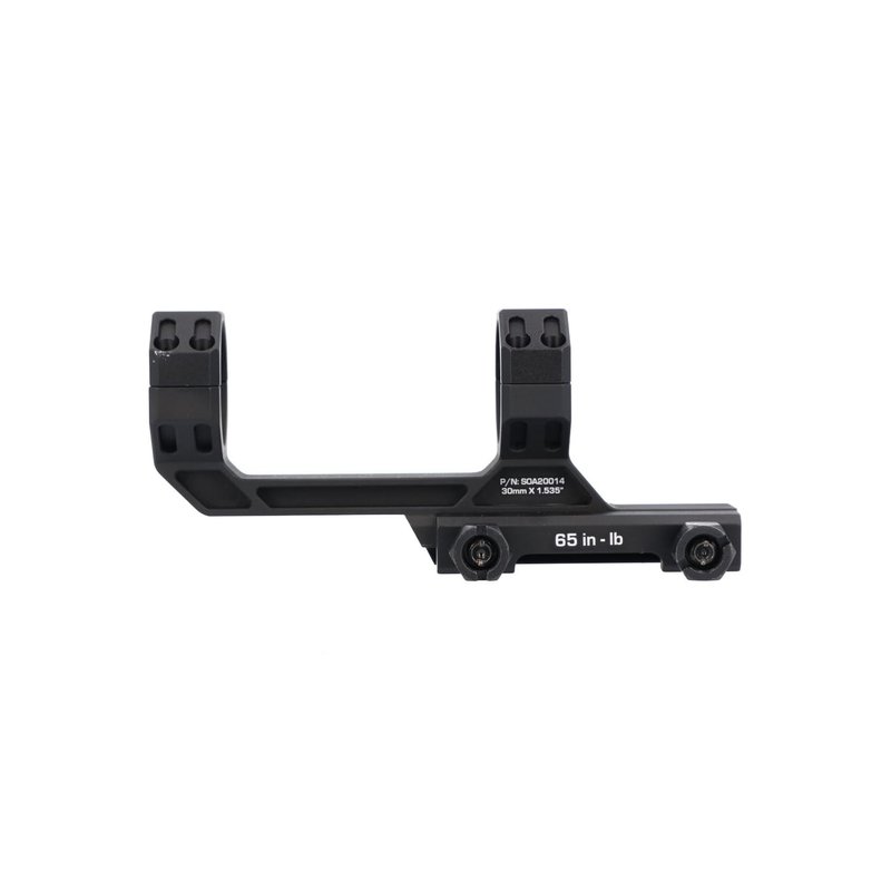 Sig Sauer Alpha MSR7075-T6 Aluminum 1.535 in. High 0 MOA Cant M1913 Attachment Scope Ring Mount, 30 mm Ring Size, Black