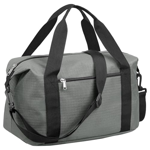 14-Inch Grey Gym Duffle Bag for Travel - Small Size