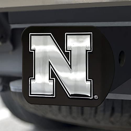 Black Metal Hitch Cover for 2 Inch Hitches - University of Nebraska