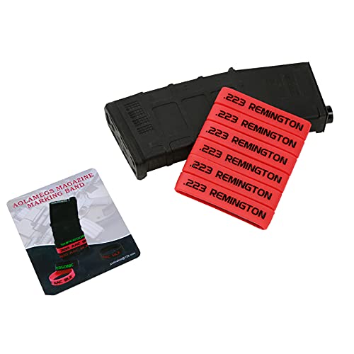 Magazine Marking Bands - 6 Pack Red-Black Silicone