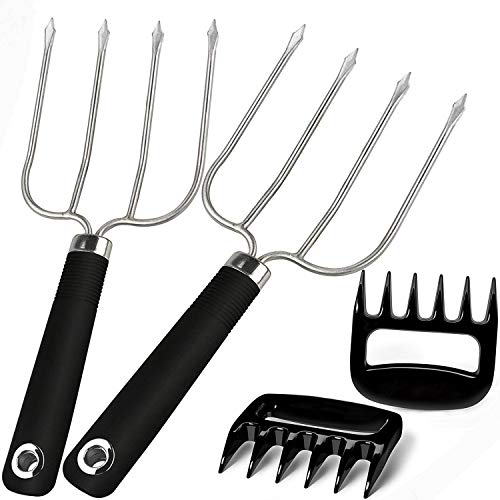 Turkey Lifting Forks & Meat Claws Set - Heavy Duty Shredding and Handling