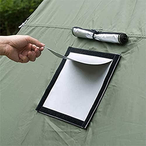 SoloWilder 9.4 x 9.4 Inch DIY Hot Tent Stove Jack with Rain Flap - Fireproof Camping Accessory