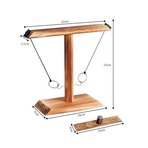 YWTOYS Small Hook and Ring Toss Game - Indoor & Outdoor Family Fun