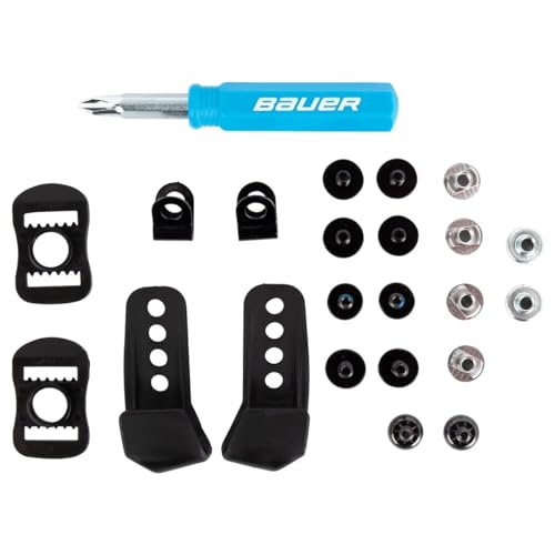 Bauer Universal Hockey Helmet Repair Kit with Case & Tools - Includes Screws & Buckles