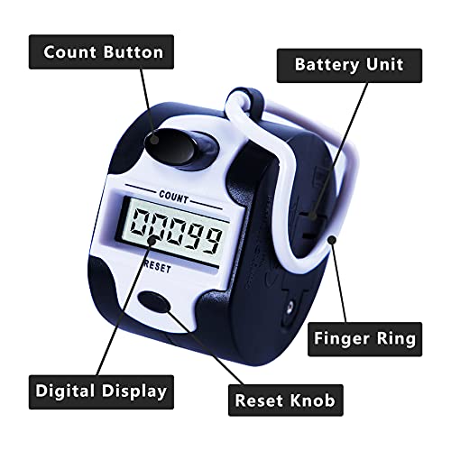 Handy Click Counter - 2 Pack Digital Tally Clicker with LCD Display