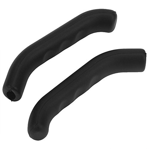 Bicycle Brake Lever Grip Protector Cover - Black, Anti-Slip Silicone Sleeve