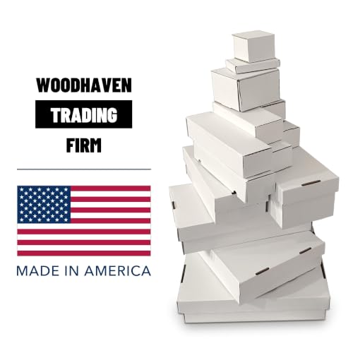 Woodhaven 2-Pack Card & Shoe Storage Boxes, Holds 1600 Cards, Made in USA