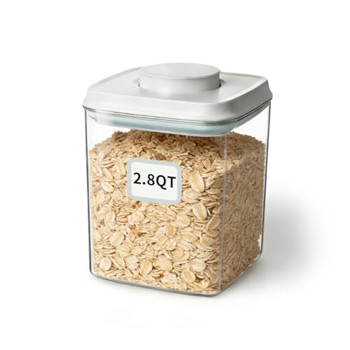 EQI 2.8QT Airtight Food Storage Container with One-Touch Lid for Pantry & Kitchen
