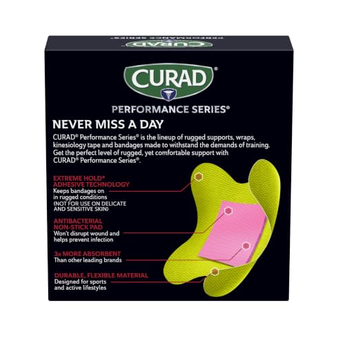 Antibacterial Adhesive Bandages for Elbows and Knees, 3" x 3", 10 Count