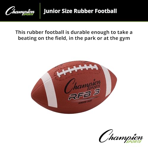 Durable Rubber Football - All-Weather Grip for Indoor & Outdoor Play