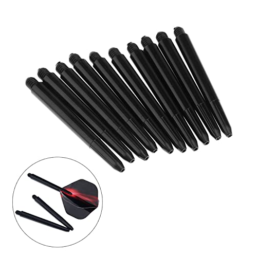 50 Pack 2BA Nylon Dart Shafts - 48mm Black Plastic Poles