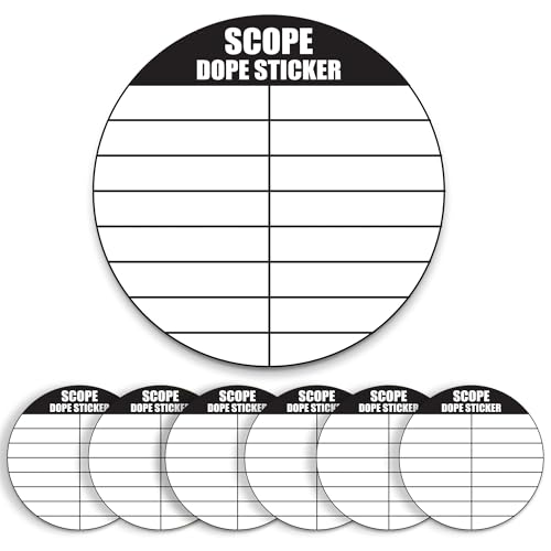 12 Writable Rifle Scope Stickers - Ultimate Precision Shooting