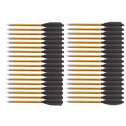 36 Pack 6.5-Inch Aluminum Pistol Crossbow Bolts for 50-80LB Crossbows