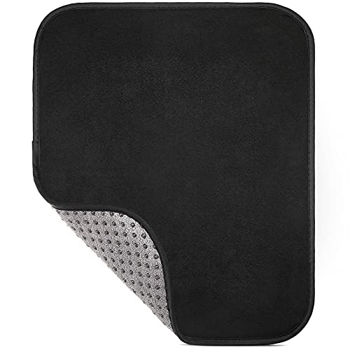 Microfiber Bowling Ball Towel - 10x8 Inch Shammy Pad, Black