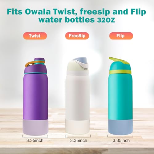 Silicone Boot for Owala Water Bottle - 2 Pack, 32 oz, Cream