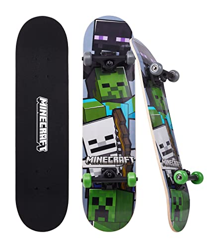 31-Inch Complete Skateboard with 9-Ply Maple Deck & ABEC 5 Bearings