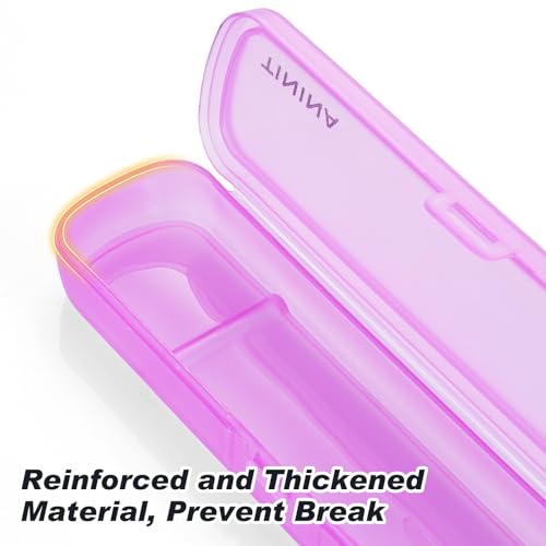 4-Piece Stainless Steel Travel Utensil Set with Case - Rainbow
