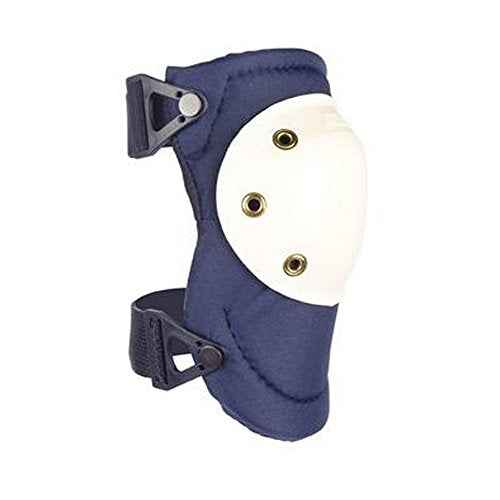 ALTA 50903 AltaPRO Knee Protector Pads, Navy Cordura Nylon Fabric, AltaLOK Fastening, Hard Cap, Round, White (One Pair)