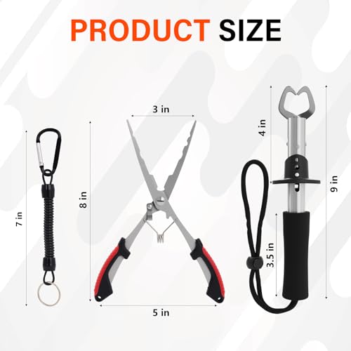 Complete Fishing Tool Set - Fish Lip Gripper & Multi-Function Pliers