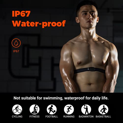 Heart Rate Monitor Chest Strap - Bluetooth & ANT+ Compatible