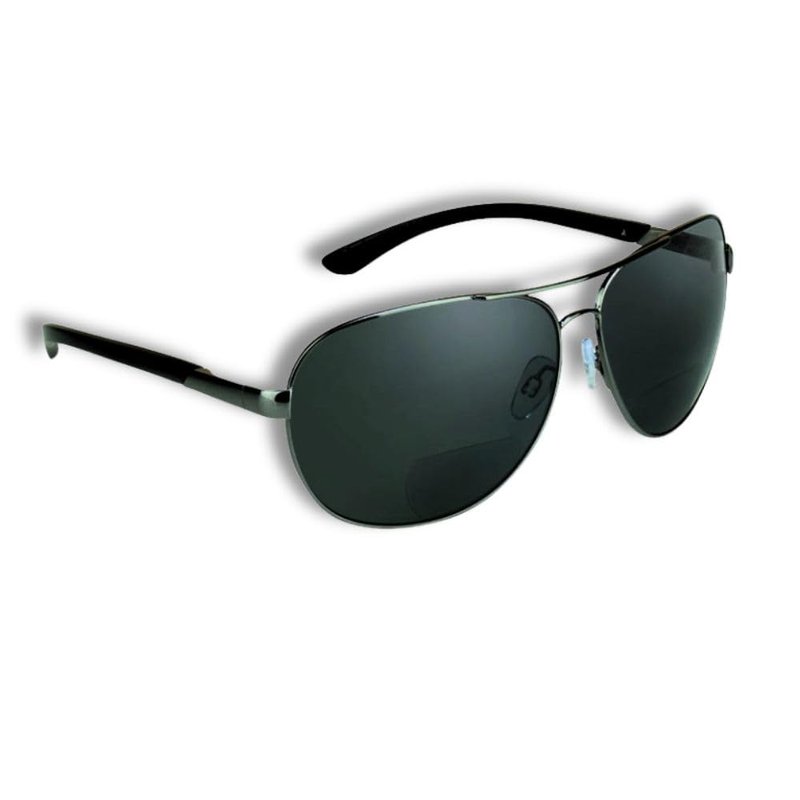 proSPORT Aviator Polarized Bifocal Sunglass Readers Fishing Driving Gray Lens Metal Spring Hinge Men Women 2.5 1.50 1.75 2.00 2.25