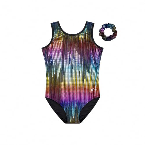 Destira Catlandia Split-Back Gymnastics Leotard for Girls, Tokyo Nights