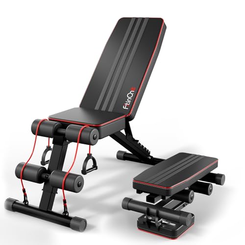 Adjustable Folding Weight Bench - 660 lbs Capacity - Black