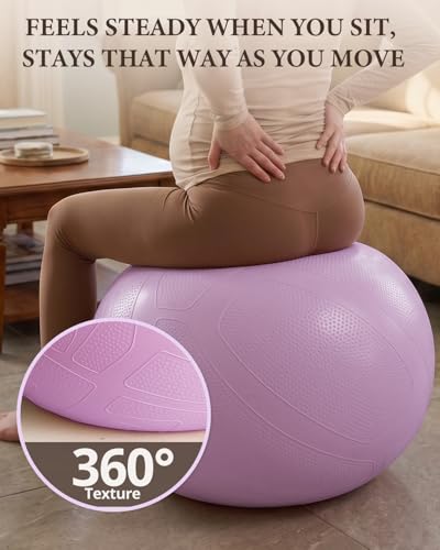 Pregnancy Ball for Daily Comfort & Labor - Lavender, L (23-26IN)