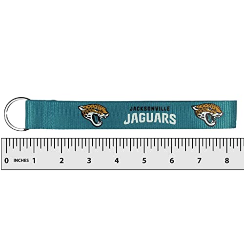 NFL Jacksonville Jaguars Lanyard Key Chain - One Size Black