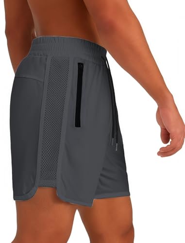 Men's Quick Dry Running Shorts - XX-Large / Grey