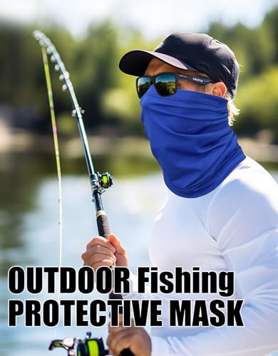 Cooling Neck Gaiter Face Mask - UPF 50+ UV Protection - Royal Blue