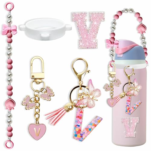 5-Piece Accessory Set for Owala Water Bottles - Pink