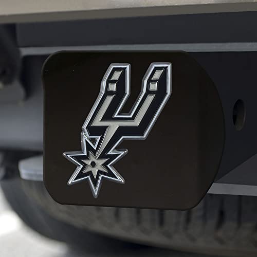 NBA Hitch Cover - San Antonio Spurs - 3.4"x4" - Black