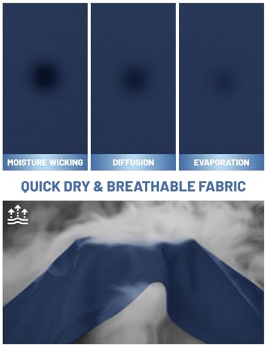 Men's UPF 50+ Quick Dry Athletic T-Shirt for Running & Swimming
