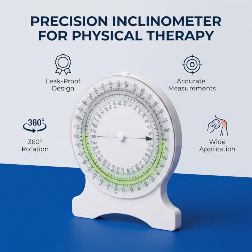 Inclinometer - Accurate Range of Motion Angle Finder - Green