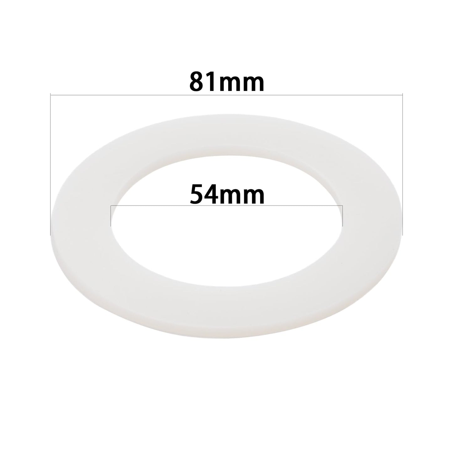 Flush Valve Seal Gasket Compatible with TOTO THU440-A, THU451, 10A-A, THU407, THU826-A – Silicone Toilet Leak Fix Seal Ring, 81mm OD / 54mm ID – Easy DIY Replacement to Stop Water Waste